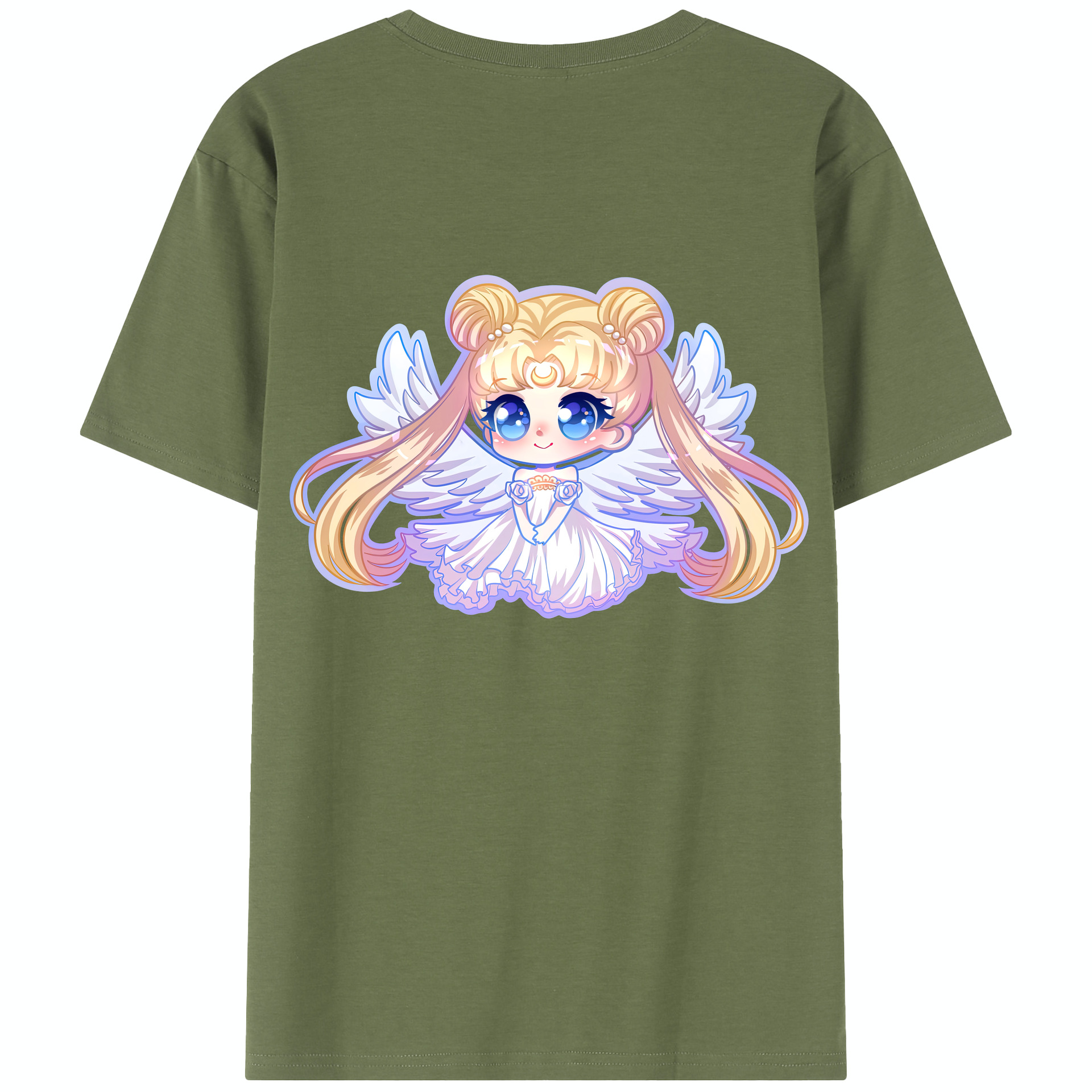 （画像用） 美少女戦士セーラームーン 愛野 美奈子 あいの みなこ Sailor Moon Aino Minako 綿100％半袖Tシャツ（背面プリント）